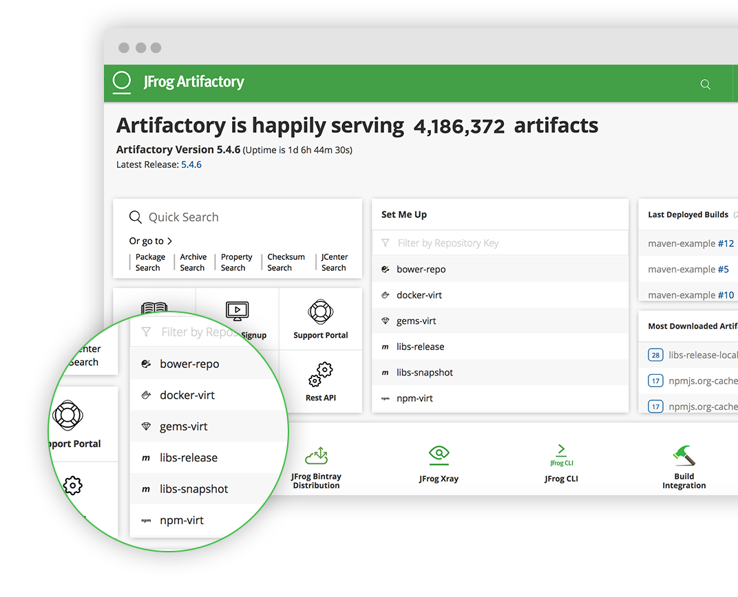 Artifactory Universal Artifact Repository Manager JFrog